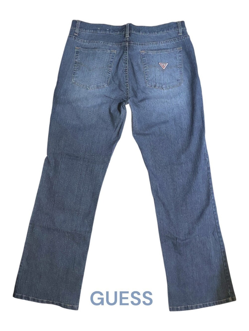 Vintage 90s Guess Jeans Red Spellout Logo - Subtle Bootcut